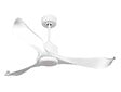 PURLINE - Ventilateur de plafond Réversible  Thermostat Dimmable Wifi Moteur à courant continu Toits en pente Télécommande Lumière à trois tons Adaptateur 2/3 Lames - vignette