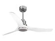 PURLINE - Ventilateur de plafond Réversible  Thermostat Dimmable Wifi Moteur à courant continu Toits en pente Télécommande Lumière à trois tons Adaptateur 2/3 Lames - vignette