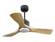 PURLINE - Ventilateur de plafond Réversible  Thermostat Dimmable Wifi Moteur à courant continu Toits en pente Télécommande Lumière à trois tons Hypersilence Mémoire - vignette