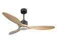PURLINE - Ventilateur de plafond Réversible  Thermostat Dimmable Wifi Moteur à courant continu Toits en pente Télécommande Lumière à trois tons Hypersilence Mémoire - vignette