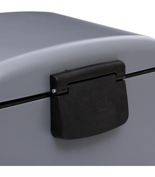 5 FIVE SIMPLY SMART - Poubelle 30 Litres en Métal Anthracite ouverture à pédale - large