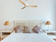 PURLINE - Ventilateur de plafond Réversible  Thermostat Dimmable Wifi Moteur à courant continu Toits en pente Télécommande Lumière à trois tons Hypersilence Mémoire - vignette