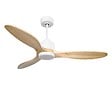 PURLINE - Ventilateur de plafond Réversible  Thermostat Dimmable Wifi Moteur à courant continu Toits en pente Télécommande Lumière à trois tons Hypersilence Mémoire - vignette