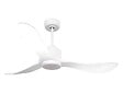 PURLINE - Ventilateur de plafond Réversible  Thermostat Dimmable Wifi Moteur à courant continu Toits en pente Télécommande Lumière à trois tons Hypersilence Mémoire - vignette