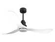 PURLINE - Ventilateur de plafond Réversible  Thermostat Dimmable Wifi Moteur à courant continu Toits en pente Télécommande Lumière à trois tons Hypersilence Mémoire - vignette