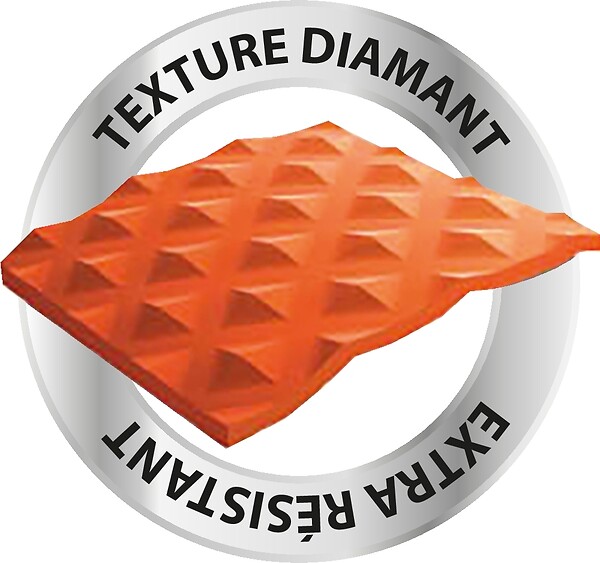 TOPCAR - Gants jetables ambidextres nitrile 240mm 0,26mm orange L(9) - Boîte de 50 pcs - 65149 - large
