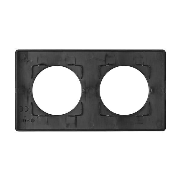 MC KENZIE - Plaque de finition 2 postes You  - Noir - large