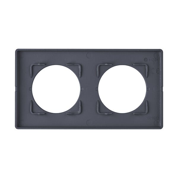 MC KENZIE - Plaque de finition 2 postes You  - Anthracite - large