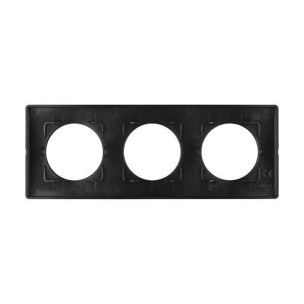 MC KENZIE - Plaque de finition 3 postes You - Noir - large