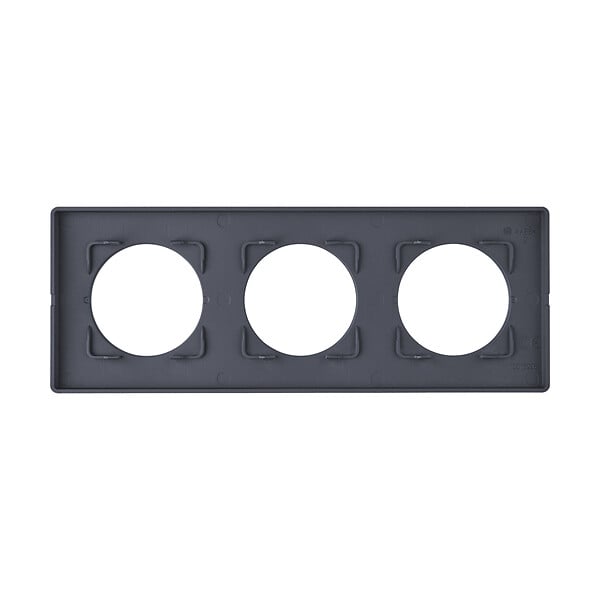 MC KENZIE - Plaque de finition 3 postes You  - Anthracite - large