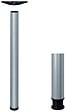 HANGER - Pied de table RONDELLA diamètre 60mm hauteur 710mm finition aspect inox - 635.24.074 - vignette