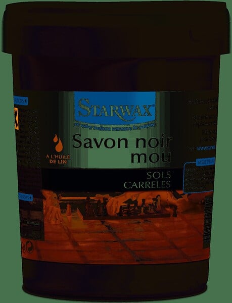 STARWAX - Savon noir mou Huile de lin - Multi-usages - 1kg - large