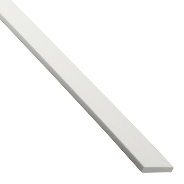 AJ TIMBER - Champlat PVC blanc - L2,40m 2x40mm - large