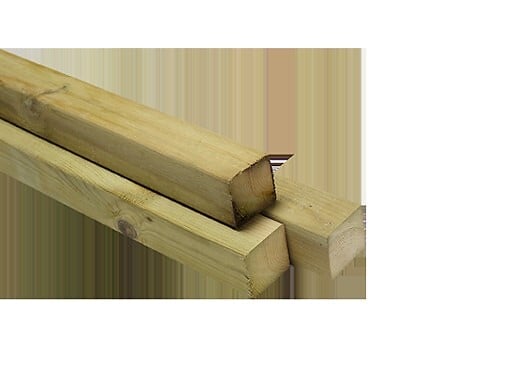 DEBARGE - Lambourde rabotée pin du nord traité classe4 en 46x46mm lg 2,40m - large
