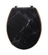 5 FIVE SIMPLY SMART - Abattant WC standard en Bois Noir effet marbre - vignette