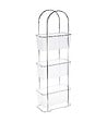 5 FIVE SIMPLY SMART - Étagère 3 niveaux en Acier chromé avec 3 grands paniers de rangement H 85 cm - vignette