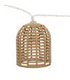 ATMOSPHERA - Guirlande Lumineuse Solaire 10 petits Abat-jours aspect Rotin LED Blanc chaud sur 3.35 mètres - vignette