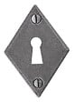 BOUVET - Rosace simple de style LV 100 fer patiné cémenté clé L - BOUVET - R66LD6232 - vignette