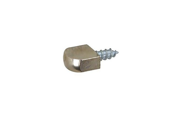 HANGER - Taquet battoir à  visser dans le bois 10x20mm diamètre 5mm laiton - 9009S00 - large