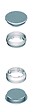 LA CROISEE DS - Paire de bouchons inox pour DIVA V et VI - LA CROISEE DS - DS6958-P - vignette
