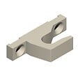 LA CROISEE DS - GACHE A RETOUR TON ALU LARGEUR 12MM - vignette