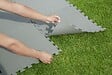 BESTWAY - Tapis de sol polyéthylène gris pour piscine - Lot 9 dalles 50x50cm - vignette