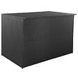 VIDAXL - vidaXL Boîte de rangement de jardin noir 150x100x100 cm résine tressée - vignette