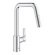 GROHE - Grohe START DN15 Mitigeur monocommande d'évier  avec douchette extractible ,Bec mobile, 2 Jets, Chrome (30631000) - vignette