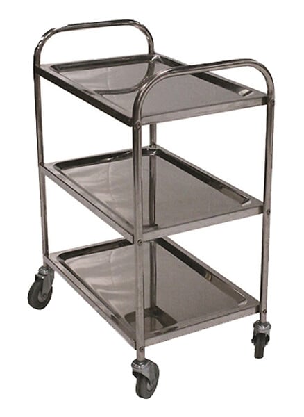STOCKMAN - Servante inox 304 100kg 3 plateaux - STOCKMAN - SVT3/100 - large