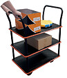 STOCKMAN - Servante standard 120kg 3 plateaux - STOCKMAN - SED3 - vignette