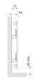ACOVA - Radiateur Fassane Prem's - Vertical simple - Puissance 620W - H: 2000 - L: 296 - Blanc - vignette