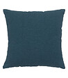 ATMOSPHERA - Coussin déhoussable en Coton Bleu Egéen 38 x 38 cm - vignette