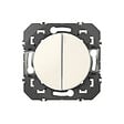 LEGRAND - Interrupteur va-et-vient 10AX + poussoir 6A Dooxie Blanc - vignette