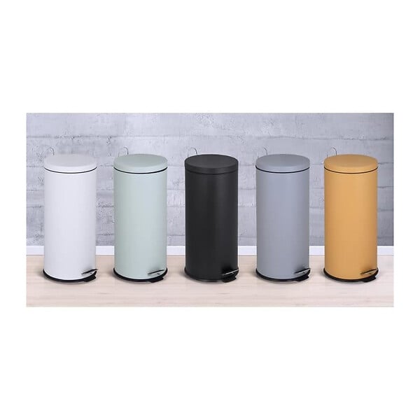 KITCHEN MOVE - Poubelle à pédale inox URBAN gris 30L - large