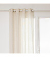 ATMOSPHERA - Voilage à œillets Beige aspect Lin 140 x 240 cm - vignette