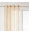 ATMOSPHERA - Voilage à œillets Beige motif Maille 135 x 240 cm - vignette