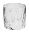 ATMOSPHERA - Lot de 2 Pots de fleurs en Céramique effet Marbre Noir & Blanc - vignette