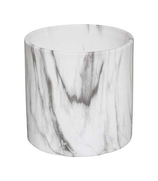 ATMOSPHERA - Lot de 2 Pots de fleurs en Céramique effet Marbre Noir & Blanc - large