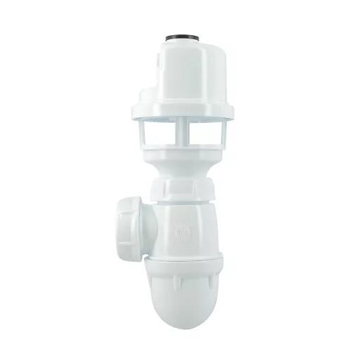 NICOLL - Siphon Nicoll 201296 pour adoucisseur et osmoseur 18-40mm blanc - large