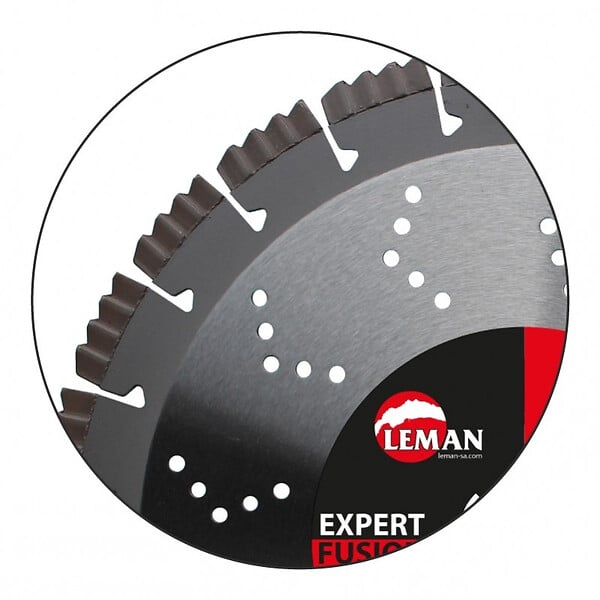 LEMAN - Disque diamant segments béton armé, granit Diam 115 x 22,23 x H 13 mm Leman - large