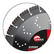 LEMAN - Disque diamant segments béton armé, granit Diam 300 x 25,4 x H 13 mm Leman - vignette