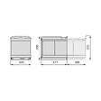 EMUCA - Bac de tri sélectif à fixation inférieure et extraction automatique dans module de cuisine 2x16litres, Plastique et acier inoxydable - vignette