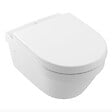 VILLEROY & BOCH - Architectura Cuvette sans bride à fond creux + abattant en Duroplast, fixations invisibles (4694R001-Classic) - vignette
