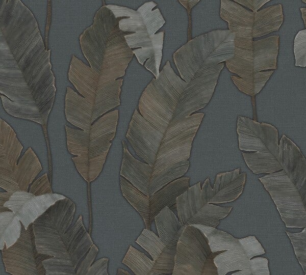 AS CREATION - Papier peint Bali Jungle - Vert foncé - L.53xl.1005cm - large