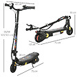 HOMCOM - Trottinette électrique 120 W pliable pour enfant 7-14 ans 12 Km/h max. autonomie 10 Km max. noir - vignette