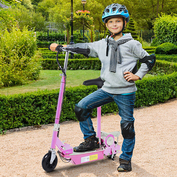 Trottinette Enfant Rose Pliable Oxeo - 2 Roues, Légère, Occasion Bon état