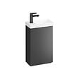 CERSANIT - Meuble lave-mains - 40x22cm - Gain de place - Gris anthracite mat - vignette