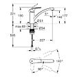 GROHE - Mitigeur évier Eurosmart C3 Grohe - Bec bas - Chrome - vignette