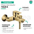 HANSGROHE - Talis E Mitigeur bain/douche avec Limiteur de température, Aspect Doré poli (71740990) - vignette