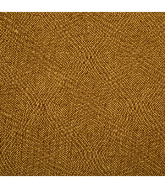 ATMOSPHERA - Pouf pliant et Coffre de rangement en tissu Jaune Moutarde 38 x 38 cm - large